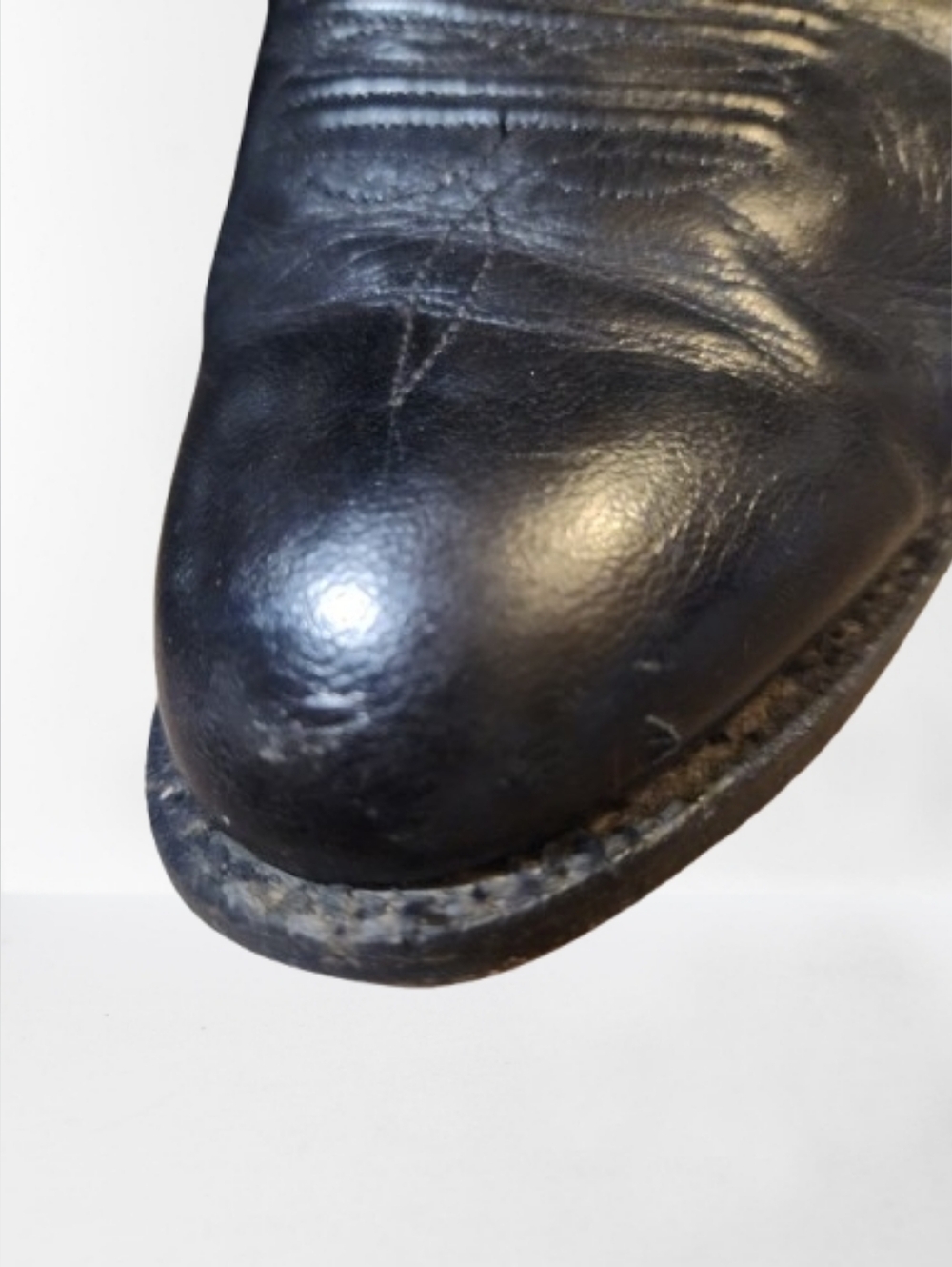 Men's Black Lucchese Boots Sz 14 D - Picture 4 of 11